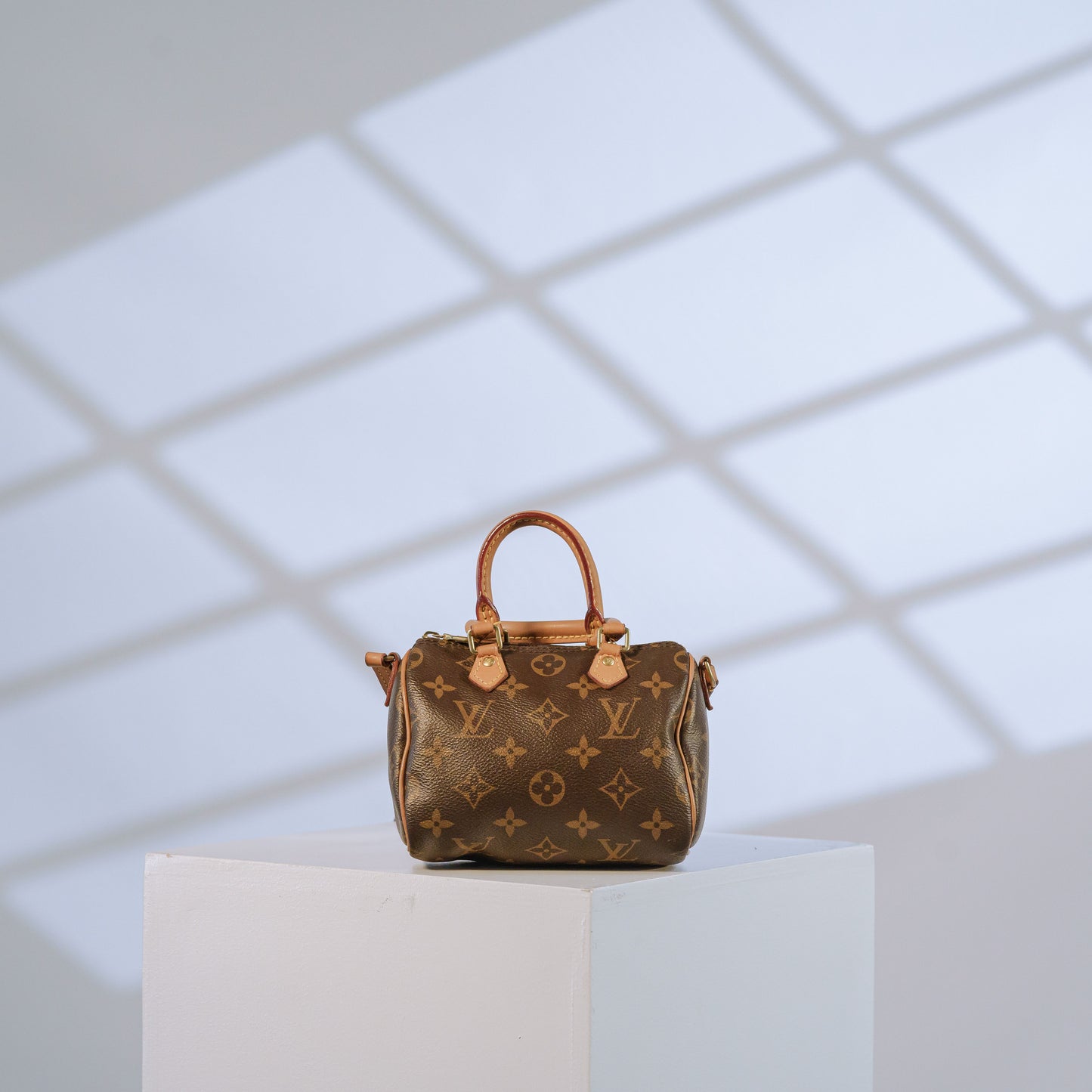 Louis Vuitton Monogram Canvas Mini Speedy with Long Strap