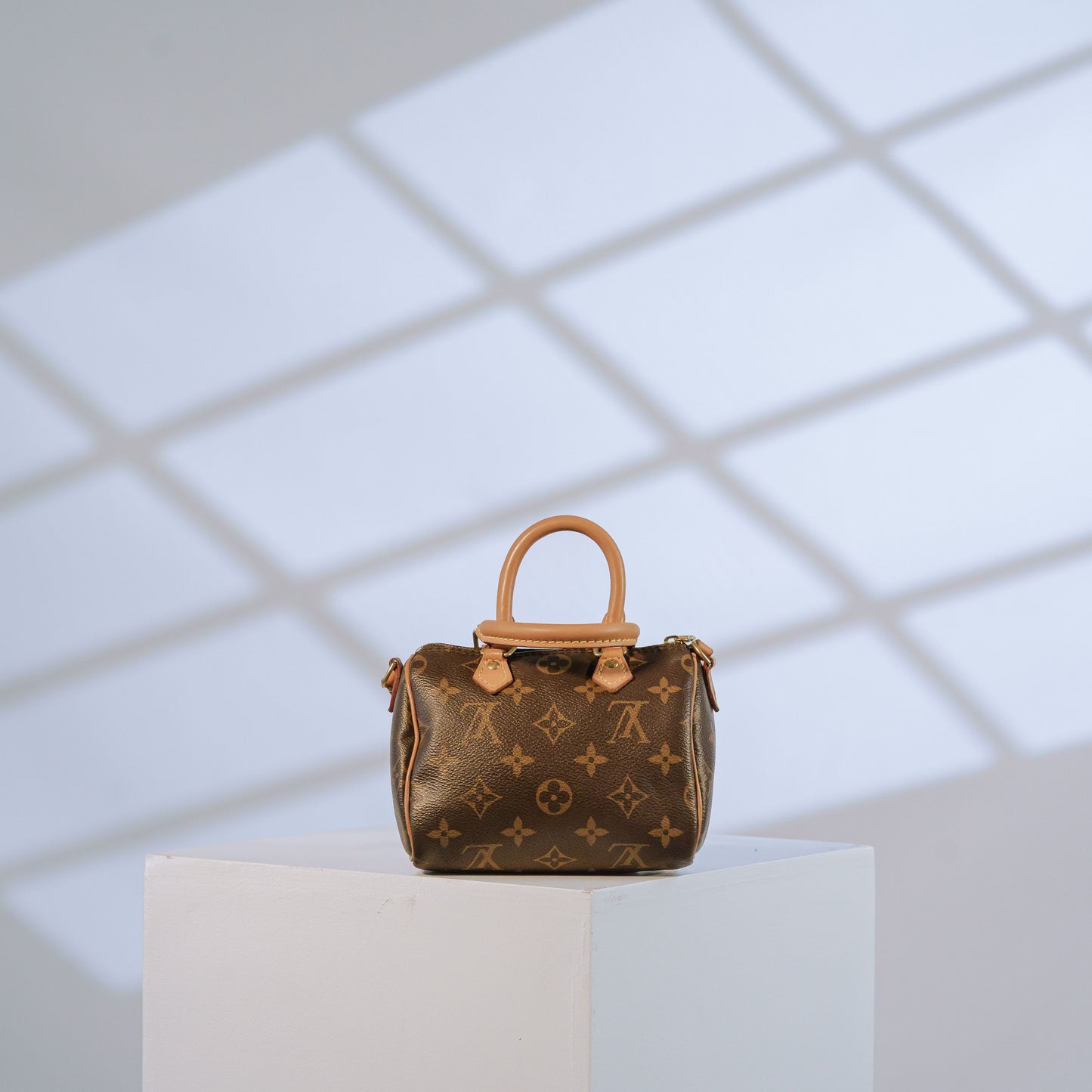Louis Vuitton Monogram Canvas Mini Speedy with Long Strap