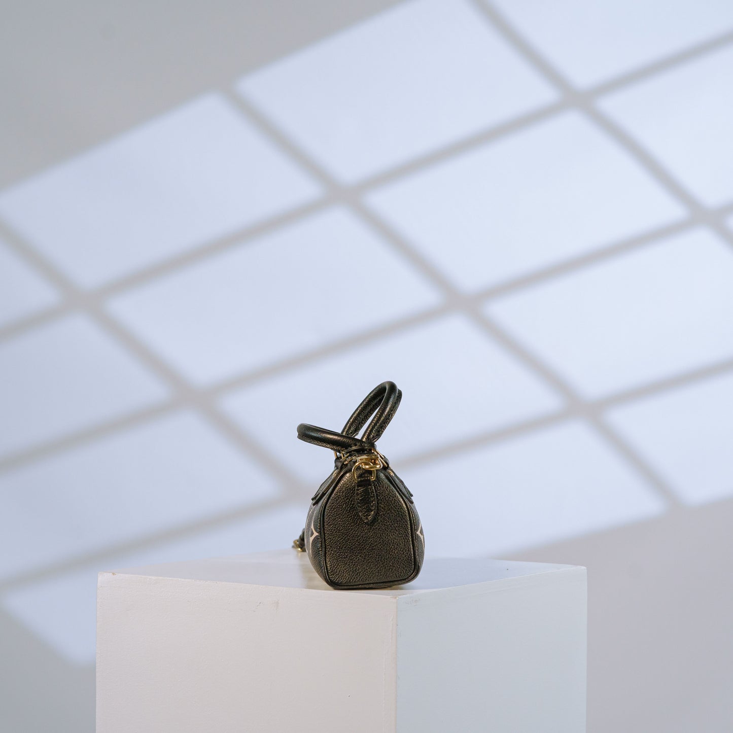 Louis Vuitton Black Monogram Empreinte Nano Speedy Bag