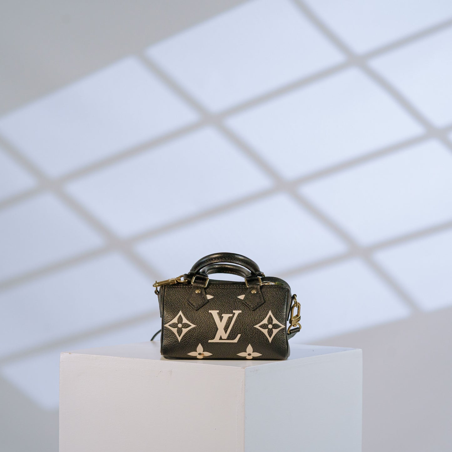 Louis Vuitton Black Monogram Empreinte Nano Speedy Bag