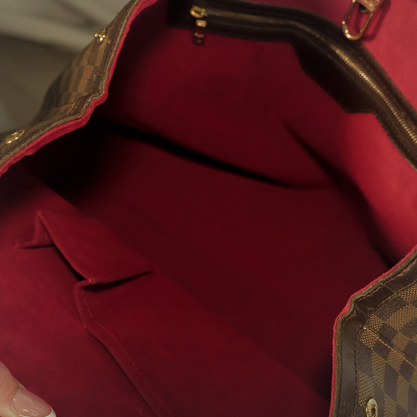 Louis Vuitton Damier Ebene Canvas Hampstead MM