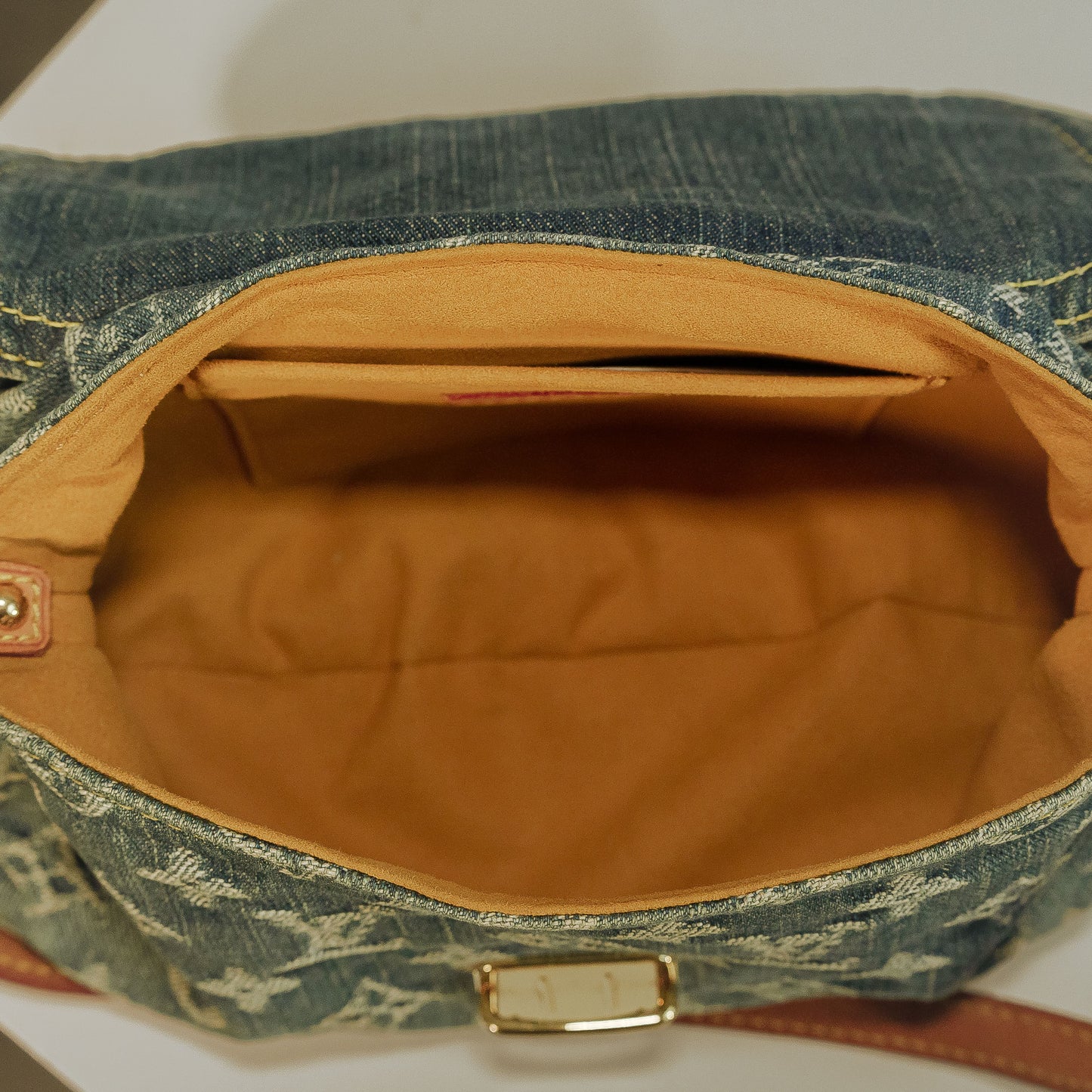 Louis Vuitton Blue Monogram Denim Mini Pleaty Shoulder Bag