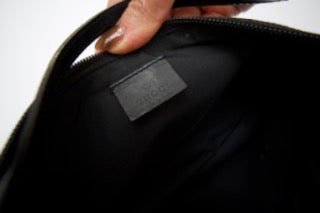 Gucci’s GG black monogram canvas