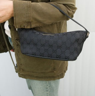 Gucci’s GG black monogram canvas