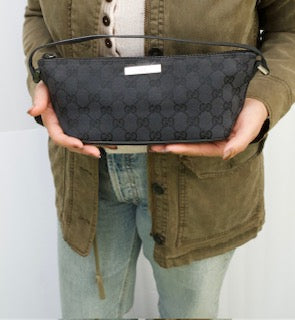 Gucci’s GG black monogram canvas