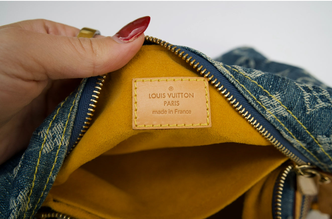 Louis Vuitton Monogram Denim Baggy PM Shoulder Bag