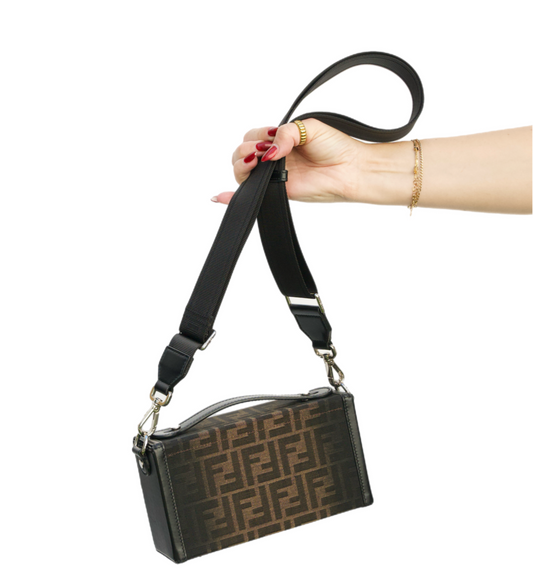 Fendi Leather Soft Trunk Baguette Bag