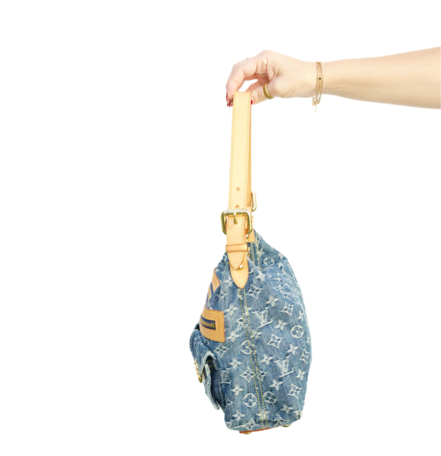 Louis Vuitton Monogram Denim Baggy PM Shoulder Bag