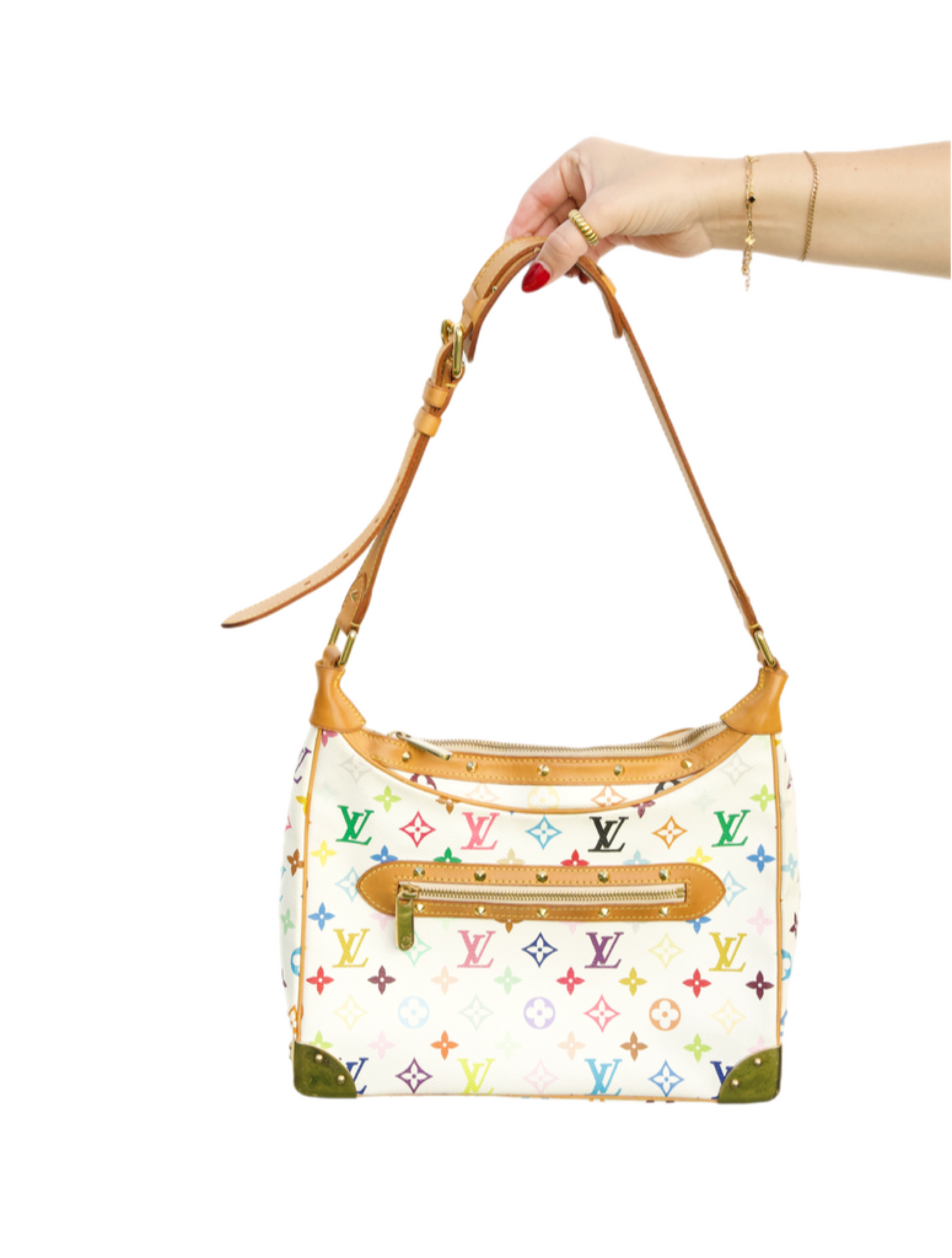 Louis Vuitton x Takashi Murakami Boulogne Multicolored Monogramed Bag