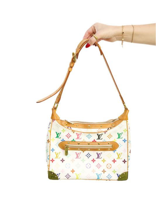 Louis Vuitton x Takashi Murakami Boulogne Multicolored Monogramed Bag