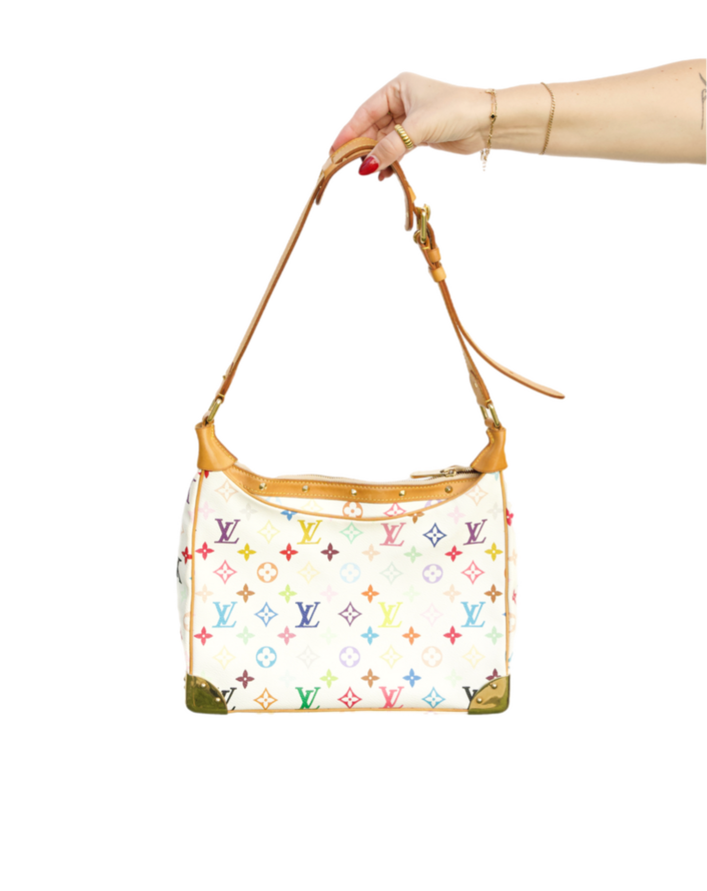 Louis Vuitton x Takashi Murakami Boulogne Multicolored Monogramed Bag