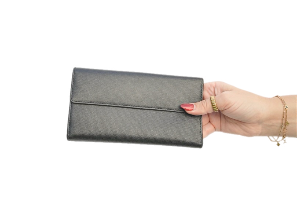 Chanel Button Long Wallet