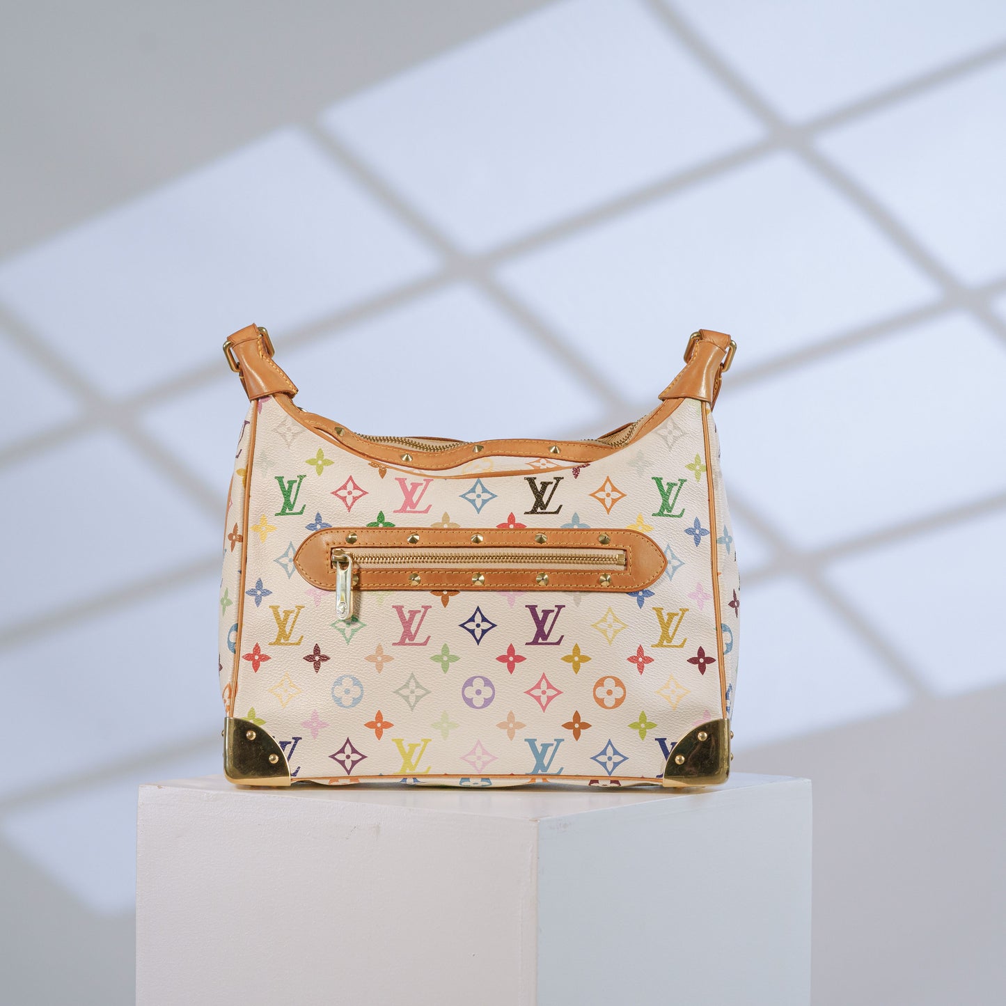 Louis Vuitton x Takashi Murakami Boulogne Multicolored Monogramed Bag