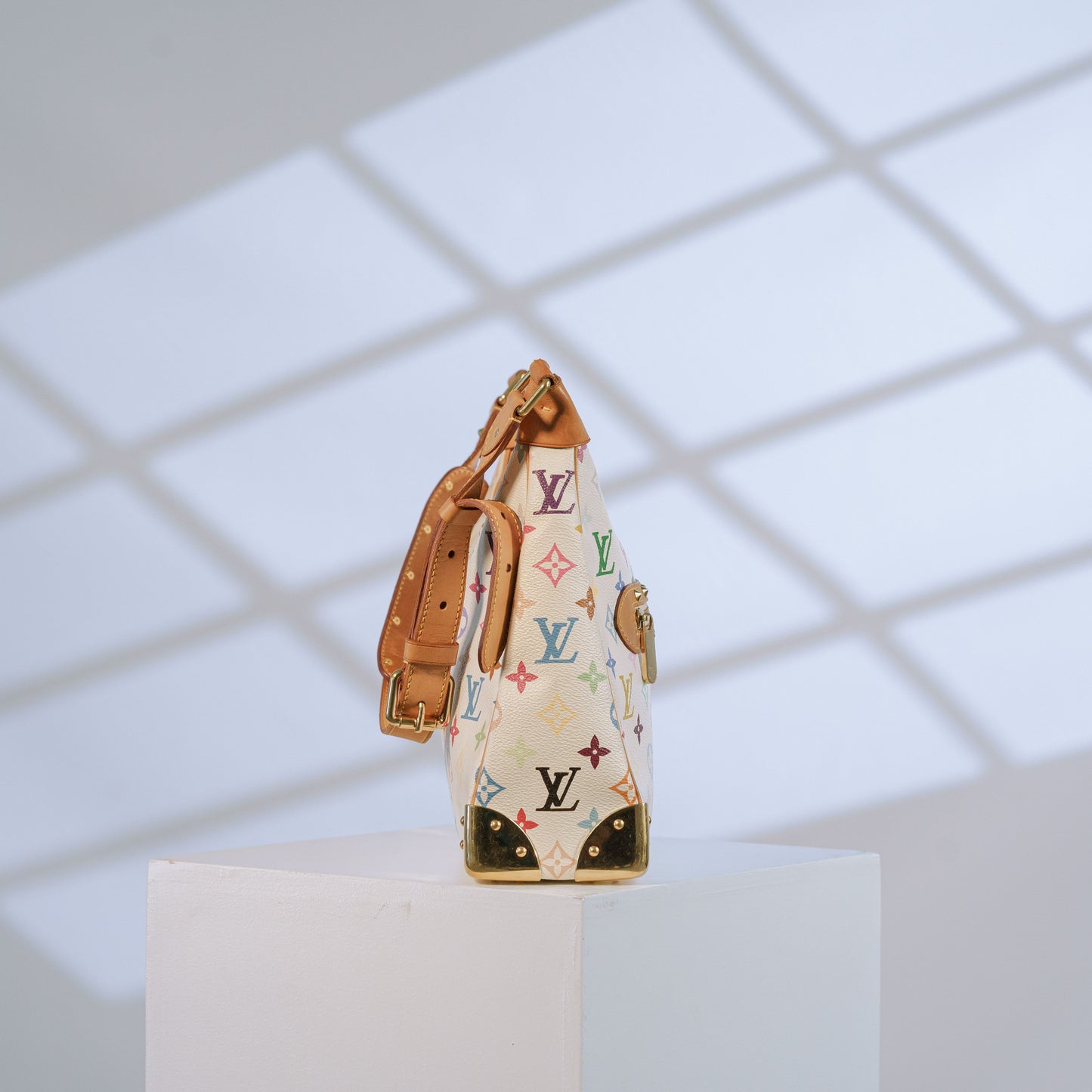 Louis Vuitton x Takashi Murakami Boulogne Multicolored Monogramed Bag