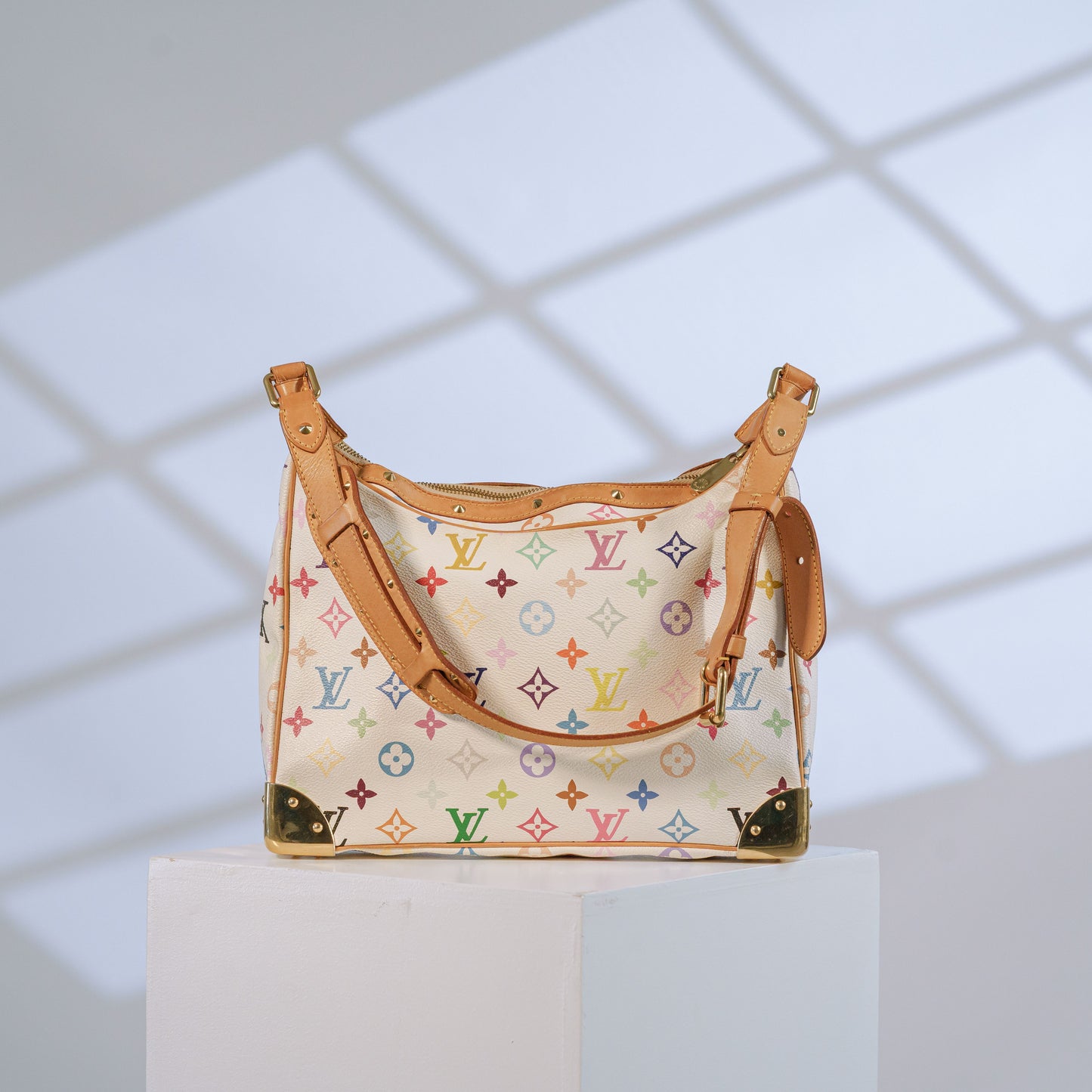 Louis Vuitton x Takashi Murakami Boulogne Multicolored Monogramed Bag