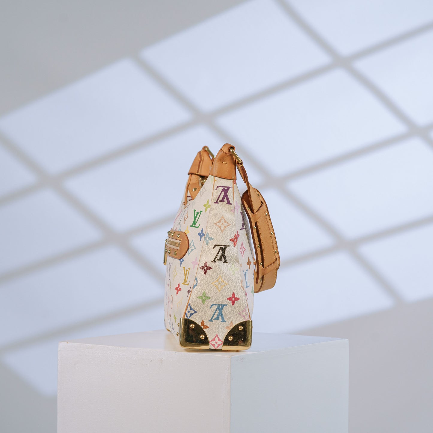 Louis Vuitton x Takashi Murakami Boulogne Multicolored Monogramed Bag