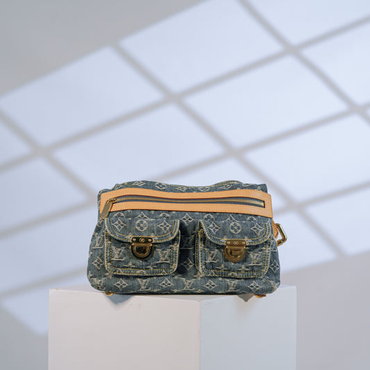 Louis Vuitton Monogram Denim Baggy PM Shoulder Bag