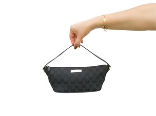 Gucci’s GG black monogram canvas
