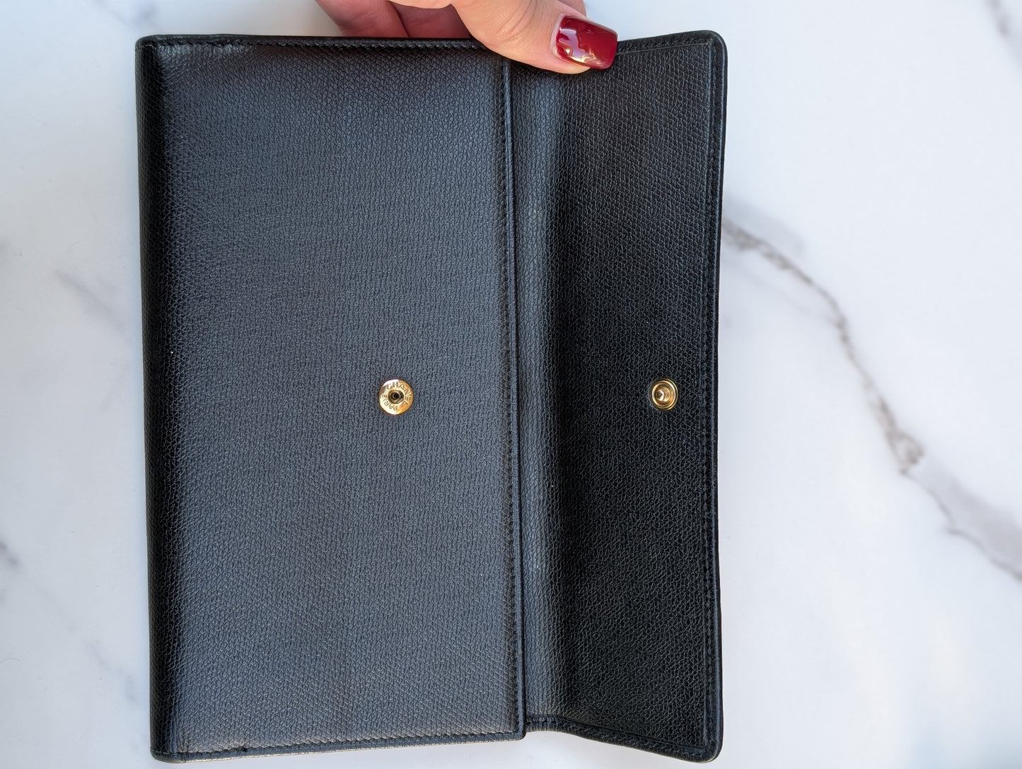 Chanel Button Long Wallet